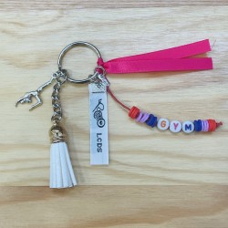 Porte clefs ruban "GYM"