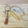 Porte clefs ruban "BARRES"