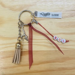 Porte clefs ruban "SOL"