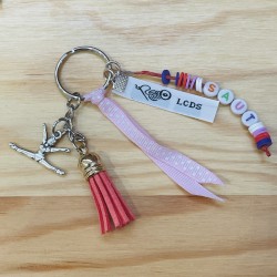 Porte clefs ruban "SAUT"