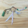 Porte clefs ruban "SAUT"